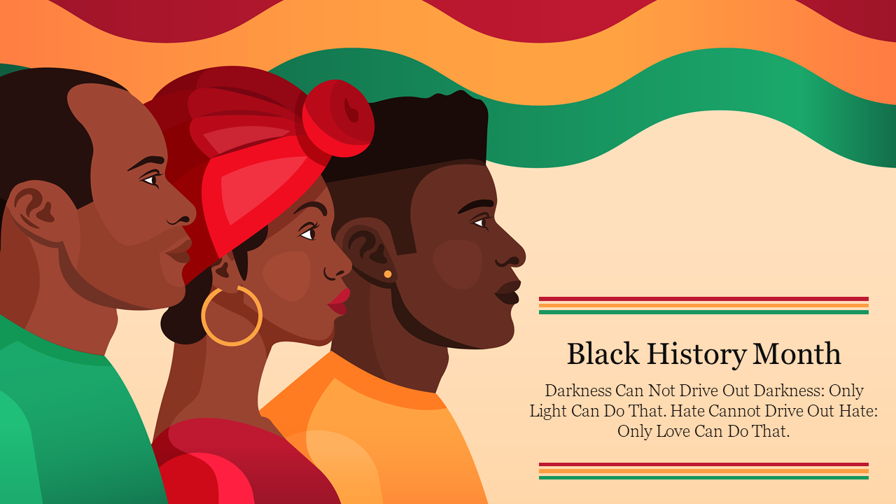 Black History Month PPT Presentation Template Slides